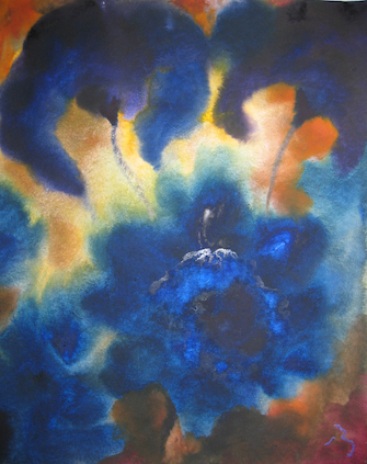 Herbert Beck, Blaue Blüten, 2002