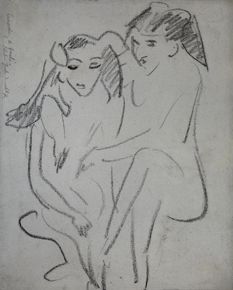 Ernst Ludwig Kirchner, Fränzi und Marcella, um 1910