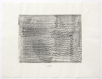 Heinz Mack, untitled (abrasion of a relief), 1960