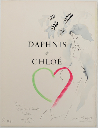 Marc Chagall, Daphnis und Chloé (frontispiece), 1960/61, &copy; VG Bild-Kunst, Bonn