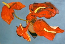 Norbert Tadeusz, Rote Anthurien, 1990