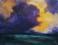 Herbert Beck, Lila Wolke, &copy; © Nachlass Herbert Beck