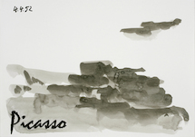 Heribert C. Ottersbach, Picasso (4.4.52) (aus der Serie "Signatur mit Bild"), 2016, &copy; H.C. Ottersbach + VG Bild-Kunst, Bonn