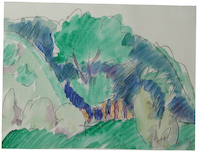 Ernst Ludwig Kirchner, Partie aus dem Böhmerwald, 1911