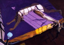 Norbert Tadeusz, Testa I (Akt lila), 2008, &copy; VG Bild-Kunst, Bonn