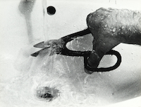 Fabrizio Plessi, 100 Pezzi D'Acqua (100 Teile Wasser), Aktion, 1973