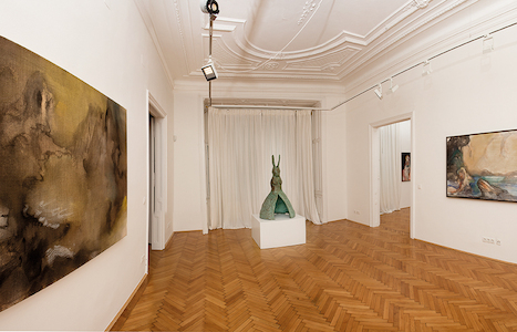 Leiko Ikemura, Beck & Eggeling, Wien, 2017 (c) Peter Schuhbo?ck